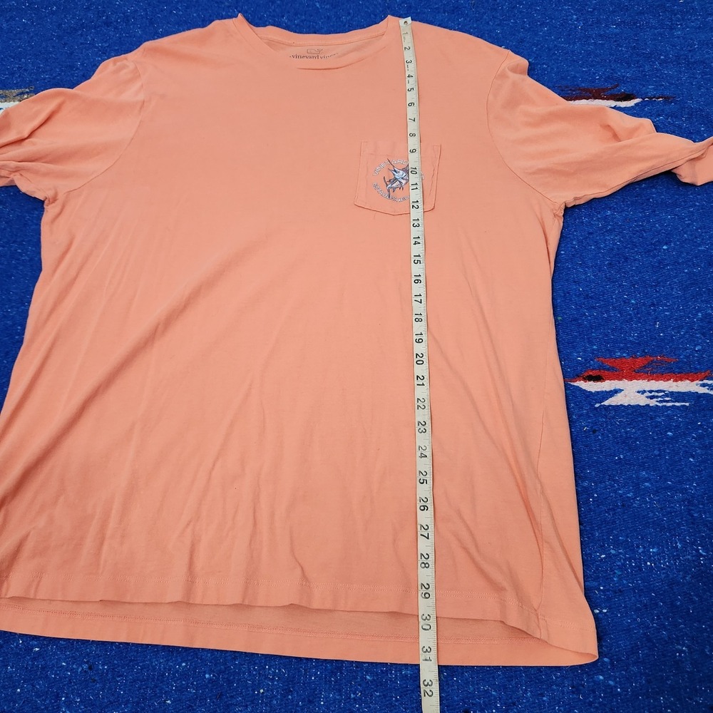 2015 Vinyard Vines Long Sleeve Marlin T Shirt Men's Size XL Creamcicle Color - Picture 9 of 9